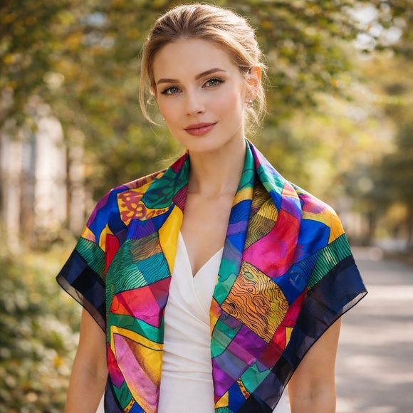 Picasso Accessories - Vintage Picasso Scarf💙